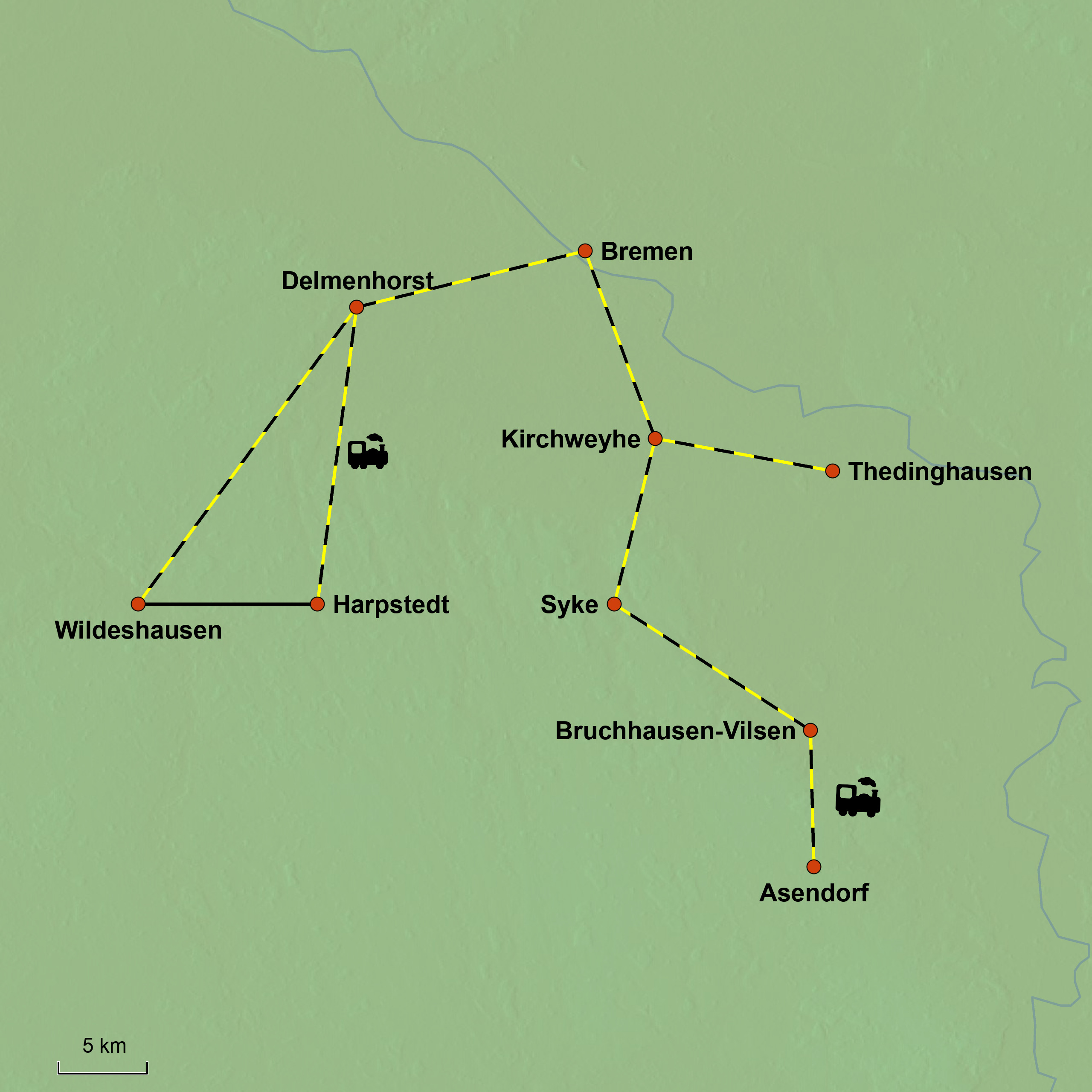 Reisebild Landkarte
