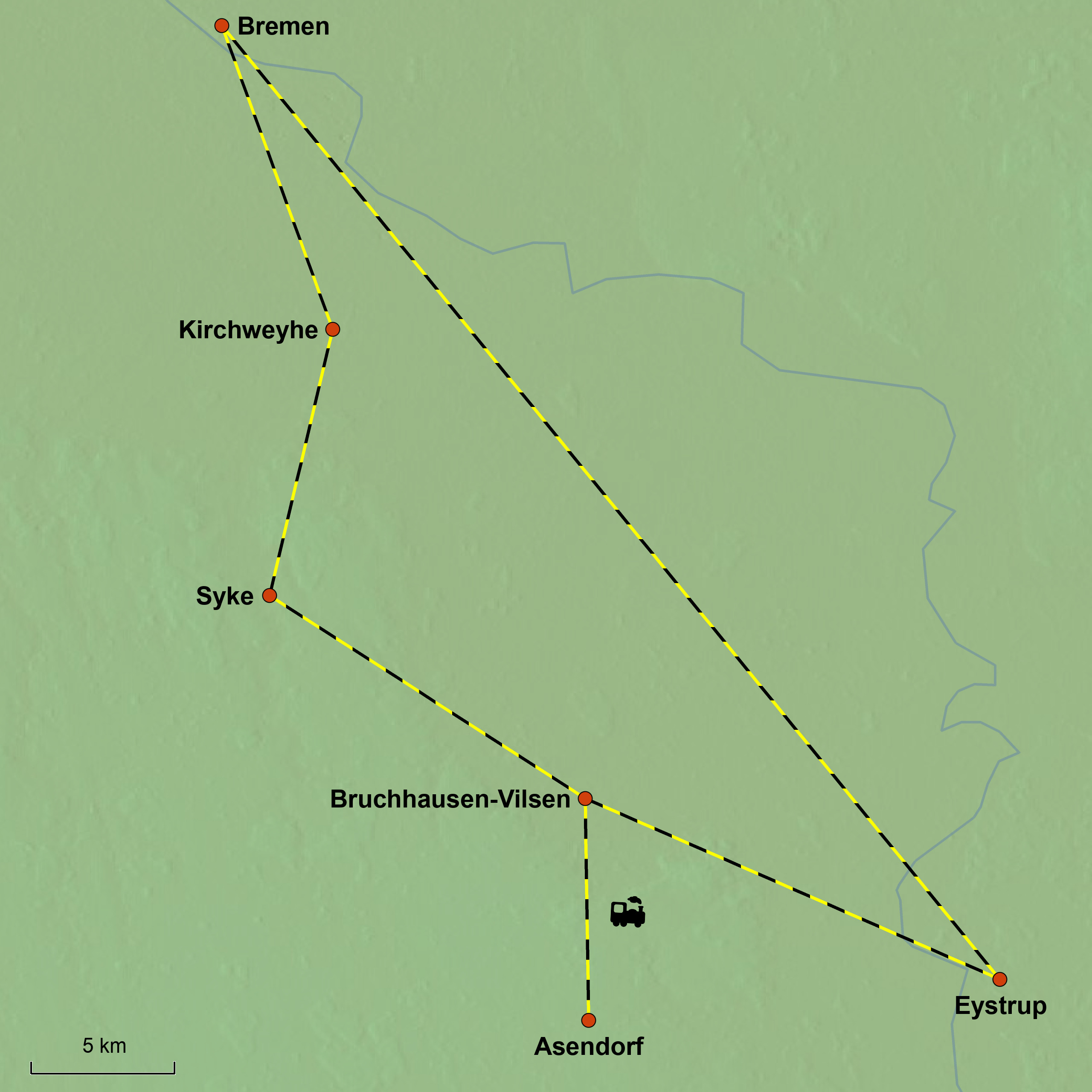 Reisebild Landkarte