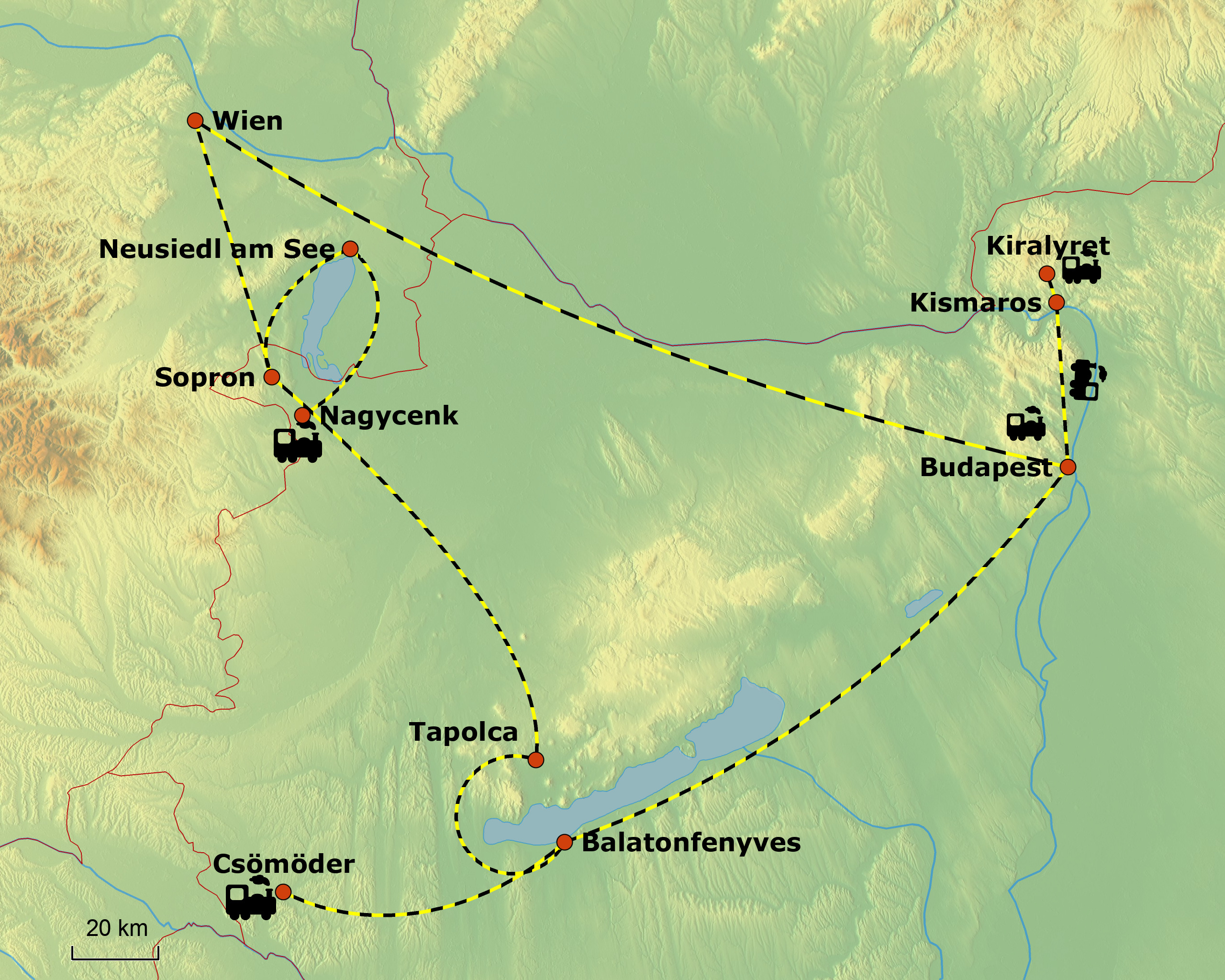 Reisebild Landkarte