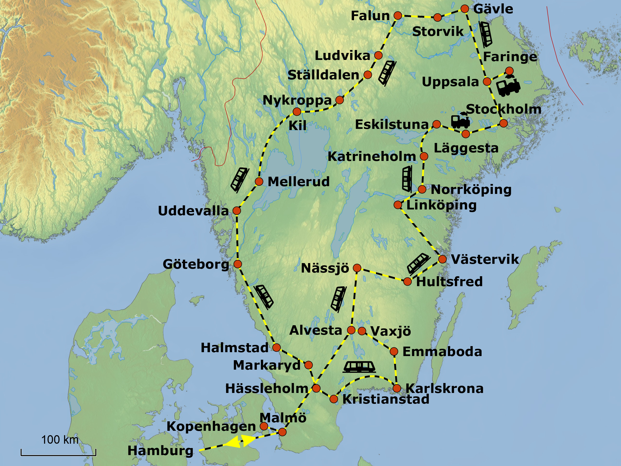 Reisebild Landkarte